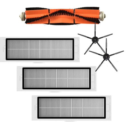 Sada HEPA filtrů a kartáče pro Xiaomi Roborock S5 (Max), S6 (Max), S6 (Pure) KOMFORT black balení
