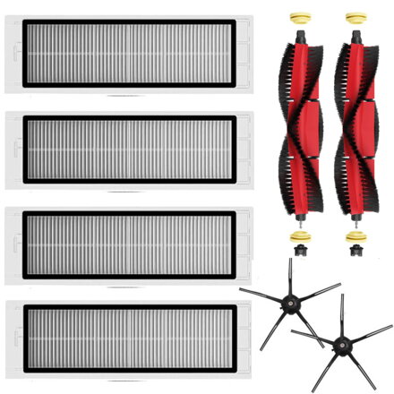 Sada HEPA filtrů a kartáče pro Xiaomi Roborock S5 (Max), S6 (Max), S6 (Pure) PREMIUM black balení