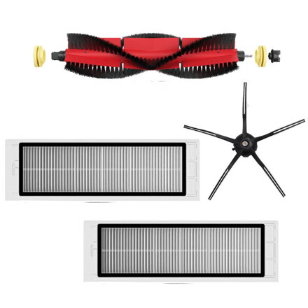 Sada HEPA filtrů a kartáče pro Xiaomi Roborock S5 (Max), S6 (Max), S6 (Pure) STANDARD black balení