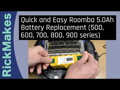 iRobot Roomba baterie 500 600 700 800 900 Ni-MH 3,0Ah